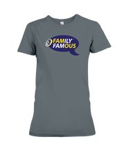 Family Famous Brand Logo Purple Gold Ladies Tee