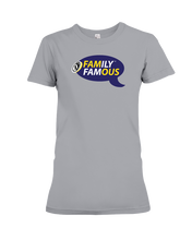 Family Famous Brand Logo Purple Gold Ladies Tee