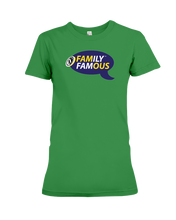 Family Famous Brand Logo Purple Gold Ladies Tee