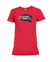 Family Famous Brand Logo Purple Gold Ladies Tee