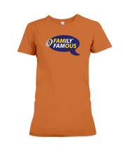 Family Famous Brand Logo Purple Gold Ladies Tee