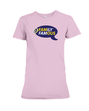 Family Famous Brand Logo Purple Gold Ladies Tee