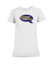 Family Famous Brand Logo Purple Gold Ladies Tee