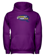 Family Famous Brand Logo Purple Gold Youth Hoodie