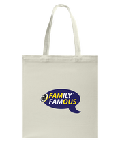 Family Famous Brand Logo Purple Gold Canvas Shopping Tote