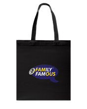 Family Famous Brand Logo Purple Gold Canvas Shopping Tote