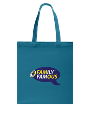 Family Famous Brand Logo Purple Gold Canvas Shopping Tote