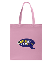 Family Famous Brand Logo Purple Gold Canvas Shopping Tote