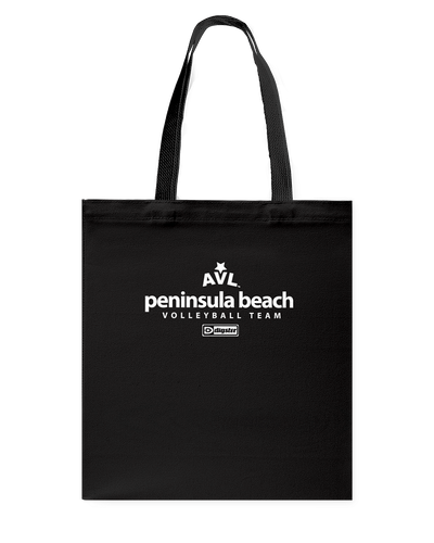 AVL Peninsula Beach Volleyball Team Issue Canvas Shopping Tote