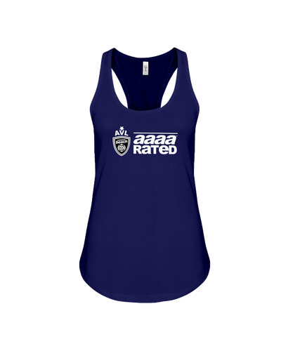 AVL AAAA Rated Wht Racerback Tank