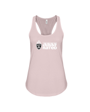 AVL AAAA Rated Wht Flowy Racerback Tank