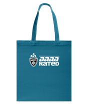 AVL AAAA Rated Wht Canvas Shopping Tote