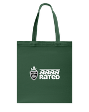 AVL AAAA Rated Wht Canvas Shopping Tote