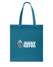 AVL AAAA Rated Wht Canvas Shopping Tote