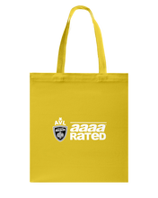 AVL AAAA Rated Wht Canvas Shopping Tote