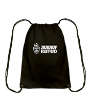 AVL AAAA Rated Wht Cotton Drawstring Backpack