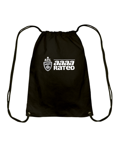 AVL AAAA Rated Wht Cotton Drawstring Backpack