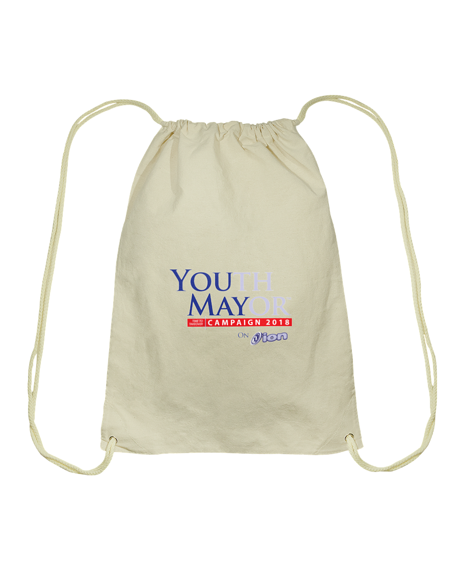 Youth Mayor On ION Cotton Drawstring Backpack