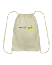 Daughtershine Brand Logo Cotton Drawstring Backpack