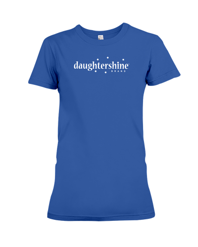 Daughtershine Brand Logo White Ladies Tee