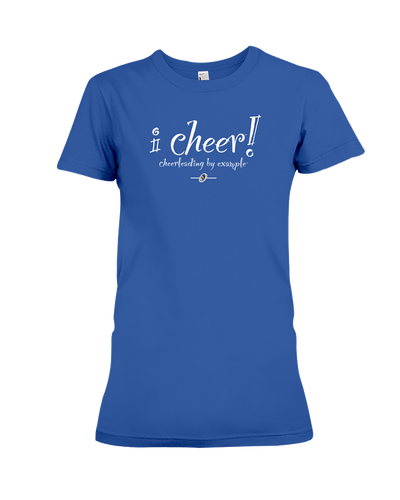 I CHEER Cheerleading By Example Ladies Tee