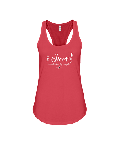 I CHEER Cheerleading By Example Racerback Tank