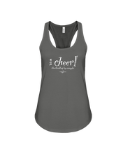 I CHEER Cheerleading By Example Flowy Racerback Tank