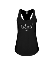 I CHEER Cheerleading By Example Flowy Racerback Tank