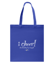 I CHEER Cheerleading By Example Canvas Shopping Tote