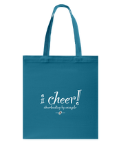 I CHEER Cheerleading By Example Canvas Shopping Tote