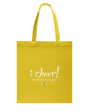 I CHEER Cheerleading By Example Canvas Shopping Tote