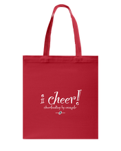 I CHEER Cheerleading By Example Canvas Shopping Tote