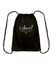 I CHEER Cheerleading By Example Cotton Drawstring Backpack