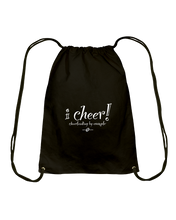 I CHEER Cheerleading By Example Cotton Drawstring Backpack