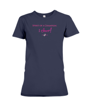 I CHEER Spirit Of A Champion Ladies Tee