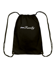 ION Family Scripted Cotton Drawstring Backpack