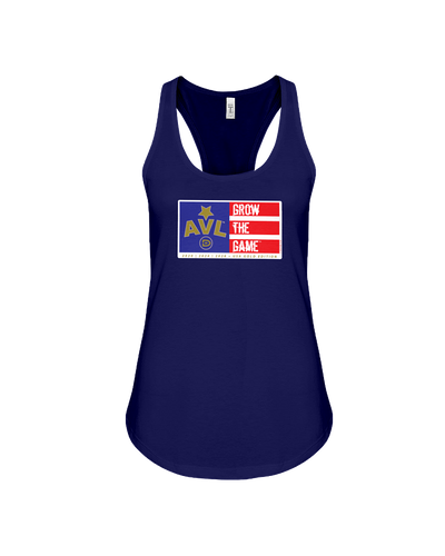 Digster AVL Grow The Game Flag USA Gold Edition Racerback Tank