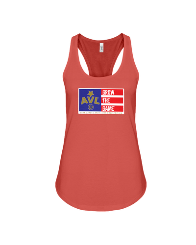 Digster AVL Grow The Game Flag USA Gold Edition Flowy Racerback Tank