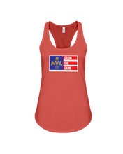 Digster AVL Grow The Game Flag USA Gold Edition Flowy Racerback Tank