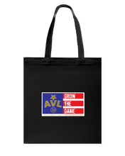 Digster AVL Grow The Game Flag USA Gold Edition Canvas Shopping Tote