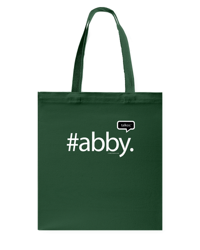 Family Famous Abby Talkos Canvas Shopping Tote