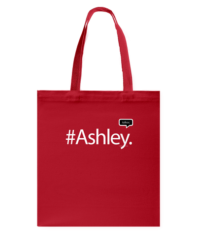 Family Famous Ashley Talkos Canvas Shopping Tote