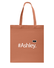 Family Famous Ashley Talkos Canvas Shopping Tote