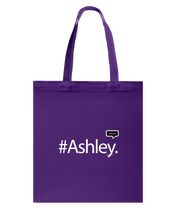 Family Famous Ashley Talkos Canvas Shopping Tote