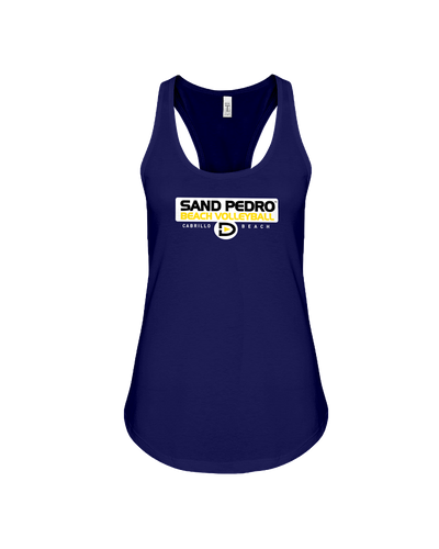 Sand Pedro Beach Volleyball Racerback Tank