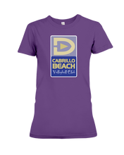 Cabrillo Beach Volleyball Club Court Logo Ladies Tee