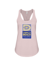 Cabrillo Beach Volleyball Club Court Logo Flowy Racerback Tank