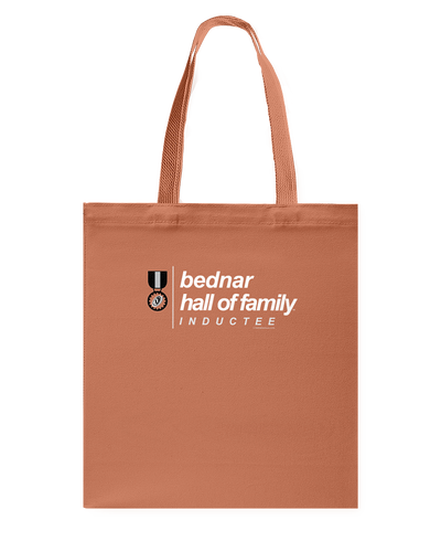 Family Famous Bednar Hall Of Family Inductee Canvas Shopping Tote