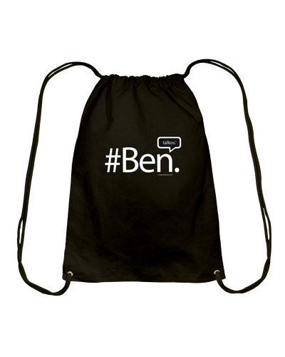 Family Famous Ben Talkos Cotton Drawstring Backpack