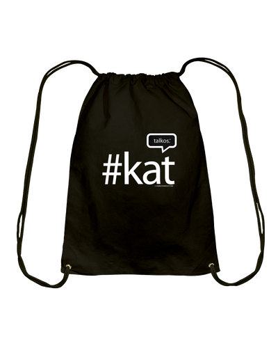 Family Famous Kat Talkos Cotton Drawstring Backpack